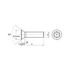 VISSERIE MARINE POUR FOIL TORX - M5