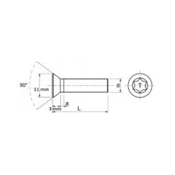VISSERIE MARINE POUR FOIL TORX - M6