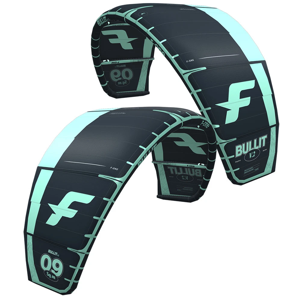 AILE DE KITESURF F-ONE BULLIT V2 ONYX / MINT 2023 5 AILE DE KITESURF F-ONE BULLIT V2 ONYX / MINT 2023 – Image 5