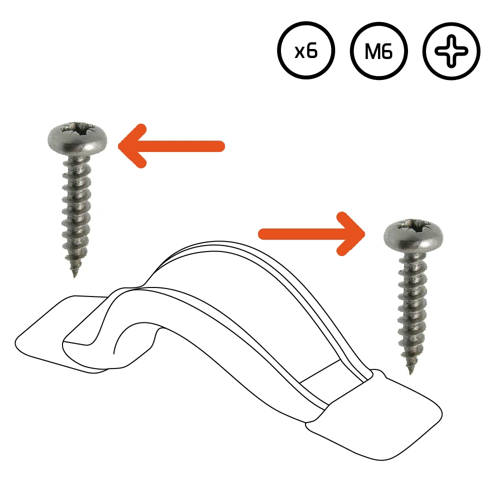 VISSERIE MARINE CRUCIFORME POUR FOOTSTRAPS DE SURF – Image 2