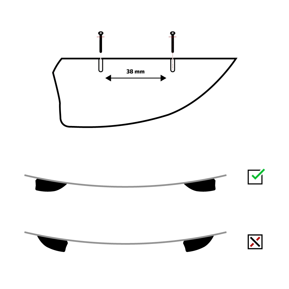 A L'UNITÉ - AILERON DE TWINTIP UNIVERSEL RYDE 5CM 2 A L'UNITÉ - AILERON DE TWINTIP UNIVERSEL RYDE 5CM – Image 2