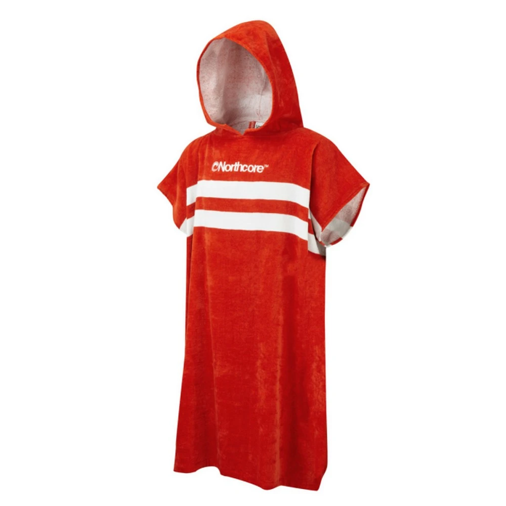 PONCHO NORTHCORE BEACH BASHA ROUGE/BLANC 3 PONCHO NORTHCORE BEACH BASHA ROUGE/BLANC – Image 3