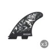 Ailerons SURF FCS II Felipe Toledo PC Medium Black/white Set De 3