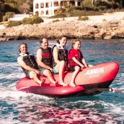 BOUEE TRACTEE BANANE ROUGE JOBE 4 PERSONNES