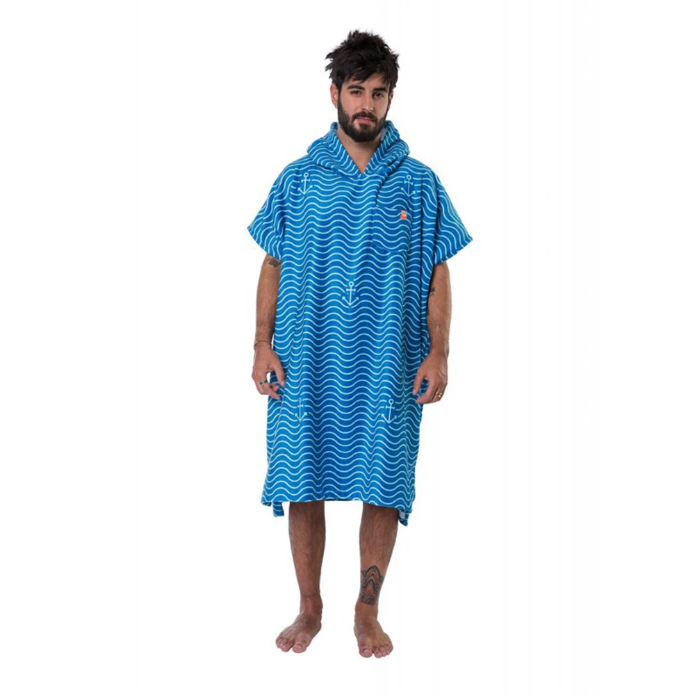 PONCHO AFTER ESSENTIALS WAVES MARINE 1 PONCHO AFTER ESSENTIALS WAVES MARINE
